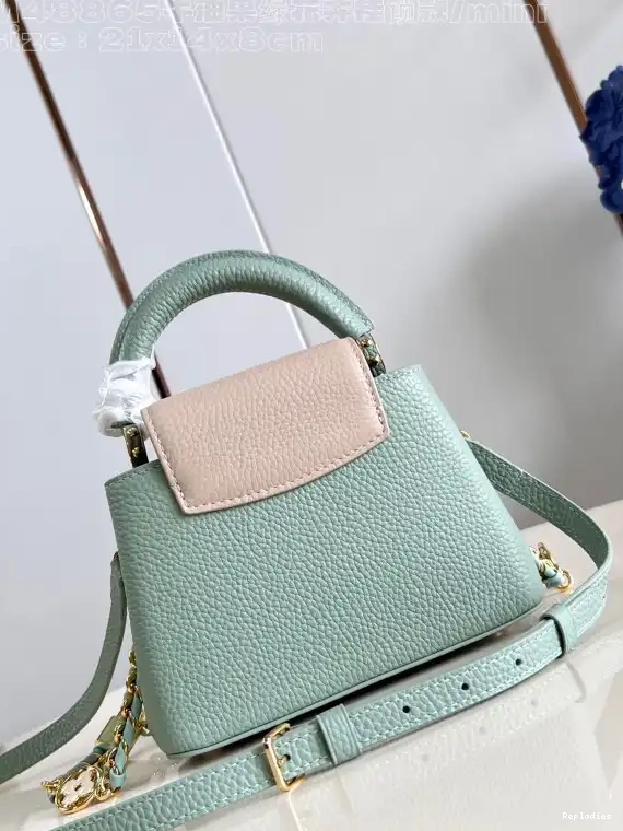 Rep ladies VUITTON LOUIS CAPUCINES MINI-21*14*8CM 0625